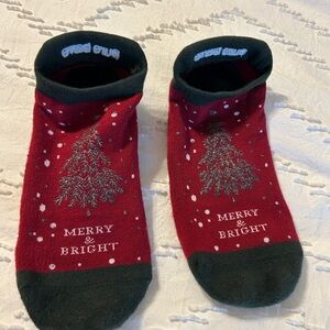 Pure Barre by Tavi  Holiday Socks with Festive Design